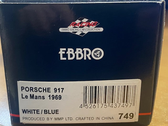 Porsche 917 Log tail #12 Le Mans 1969 -  Vic Elford  Richard Attwood Ref 43749