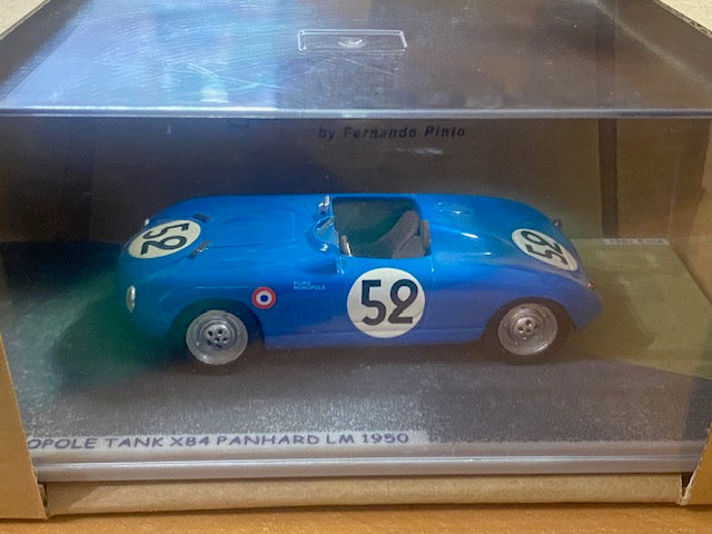 MONOPOLE TANK X84 PANHARD  #52 Le Mans 1950 ( Winner de la coupe bienale )-22th- Jean de Montrémy  Jean Hémard QRef BZ045