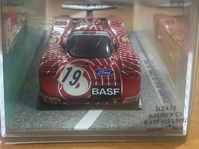 SAUBER SMS C6 FORD #19 Le Mans 1982- Walter Brun  Siegfried Müller Jr.Ref BZ438