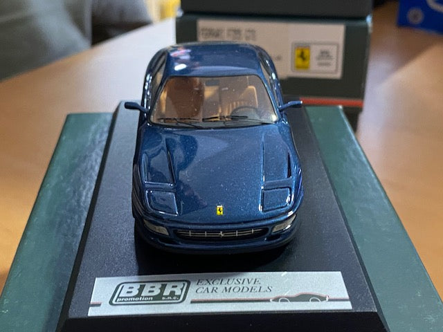 RARE FERRARI 456 GT 1992l Métallic Blue Ref BBR 460