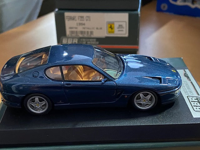 RARE FERRARI 456 GT 1992l Métallic Blue Ref BBR 460