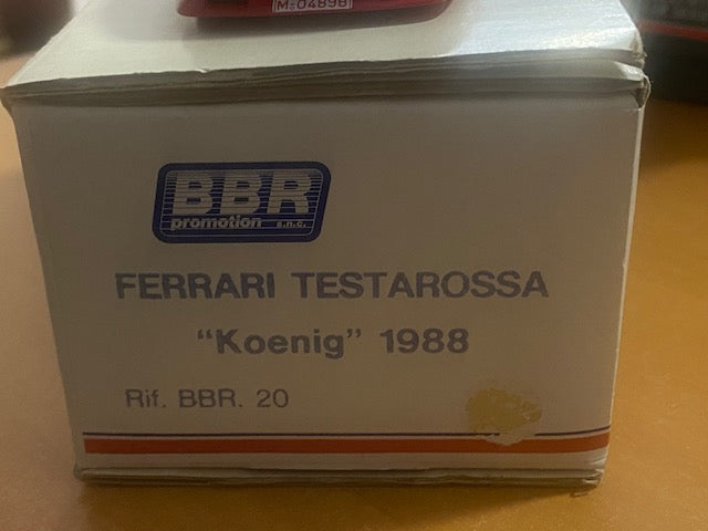 RARE FERRARI TESTAROSSA Koenig 1988 Rouge Ref BBR20