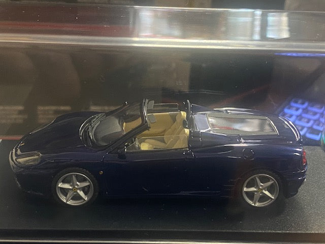 RARE Ferrari 360 Modena Spyder 2000 Blue Mica Ref BBR136A