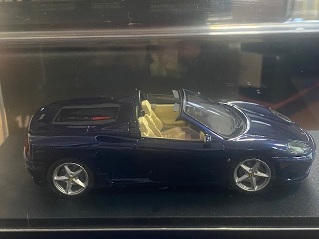 RARE Ferrari 360 Modena Spyder 2000 Blue Mica Ref BBR136A