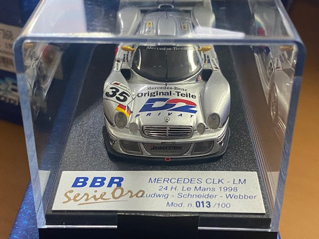 RARE MERCEDES CLK-LM #35 Le Mans 1998 - Bernd Schneider - Klaus Ludwig - Mark Webber - Ed. N°013/100  Ref BG164