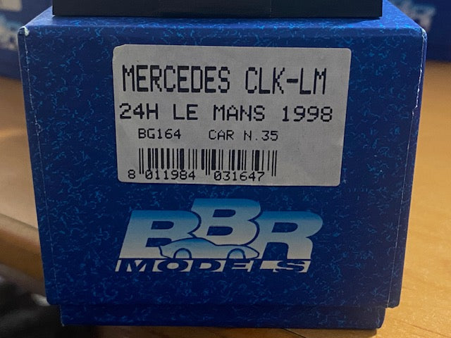 RARE MERCEDES CLK-LM #35 Le Mans 1998 - Bernd Schneider - Klaus Ludwig - Mark Webber - Ed. N°013/100  Ref BG164