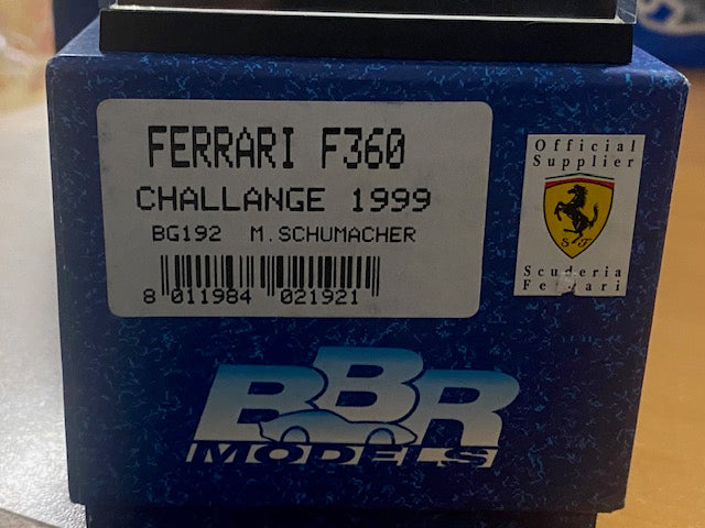 RARE FERRARI F360 CHALLANGE 1999 M.SCHUMACHER BG192