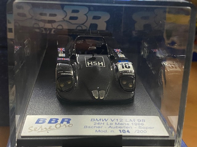 BMW V12 #18 Le Mans 1998 -5rd-  Thomas Bscher  Bill Auberlen  Steve Soper -Ed. N° 104/200 Ref BG183