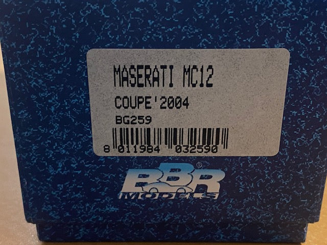 RARE BBR MASERATI MC12 COUPE 2004 -Ed. N°083/200