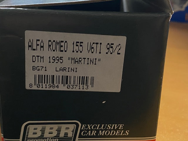 RARE Alfa Roméo 155 V6GTI 95/2 DTM 1995 MARTINI -Naninni- Larini