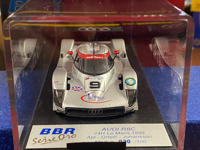 RARE AUDI R8C GTP #9 Le Mans 1999 - Ed. N° 020/100 - Abt-Ortelli -Johansson -Ref BG185