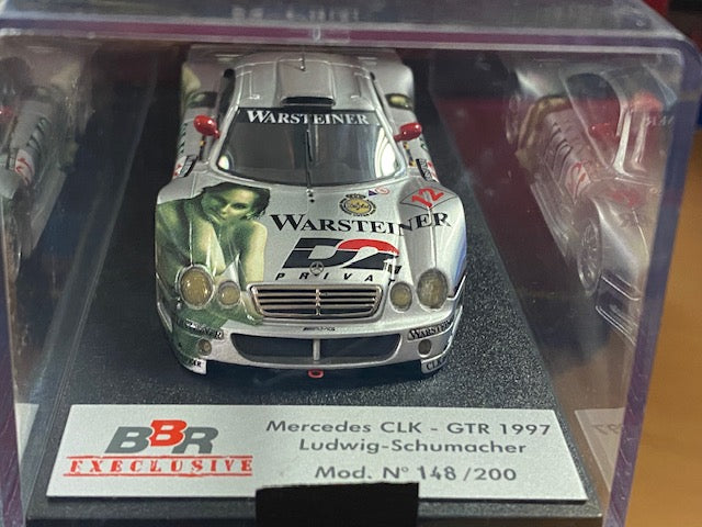 RARE MERCEDES CLK-GTR 1997 #12 -Ludwig-Schumacher Ed. N° 148/200 Ref EX03