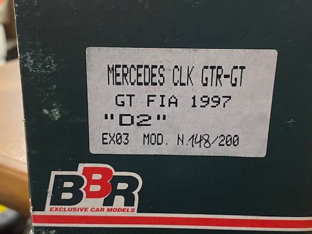 RARE MERCEDES CLK-GTR 1997 #12 -Ludwig-Schumacher Ed. N° 148/200 Ref EX03