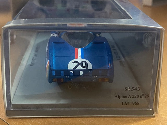 TRES RARE ALPINE A220 #29 LeMans 1968 - Jean Guichet  Jean-Pierre Jabouille -Ref S1543