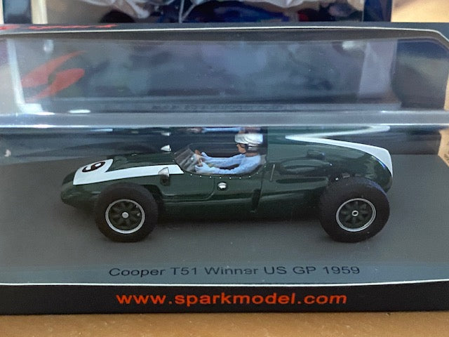 Cooper T51  # 9   Vainqueur GP US 1959 : Bruce McLaren Ref S8040