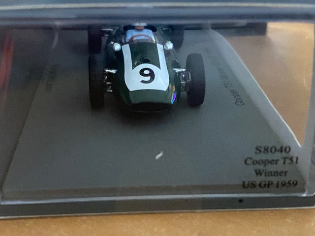 Cooper T51  # 9   Vainqueur GP US 1959 : Bruce McLaren Ref S8040
