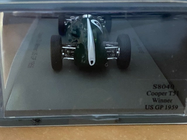 Cooper T51  # 9   Vainqueur GP US 1959 : Bruce McLaren Ref S8040
