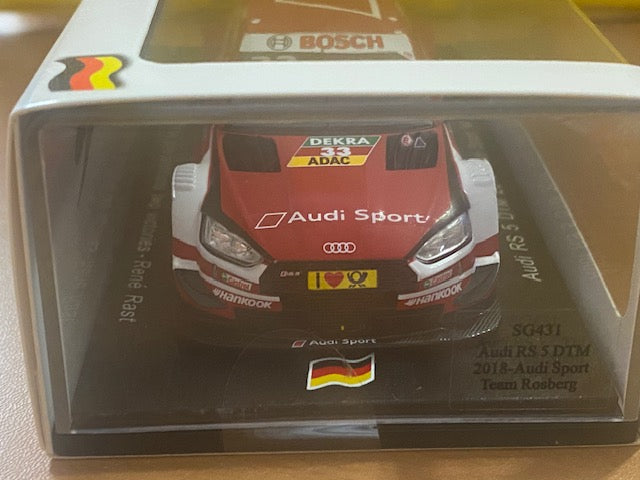 RARE Audi RS5 René Rast #33 Team Rosberg Vainqueur DTM Nürburgring Ed. Limitée 226/300 Pcs 2018 Ref SG431