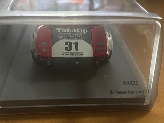 RARE DE TOMASO - PANTERA FORD 5.8L V8  #31 24h LE MANS 1972 - H.MULLER - C.KOCHER Ref S0522