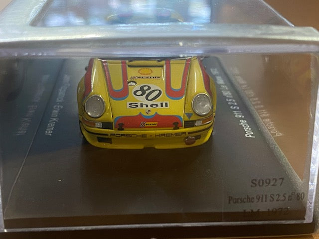RARE Porsche 911 S 2.5 Le Mans 1972 #80 - John Fitzpatrick / Erwin Kremer, Ref S0927