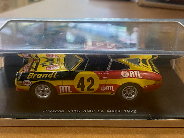 RARE Porsche 911 S #42 Le Mans 1972- Claude Haldi - Paul Keller ( Gédéhem ) Ref S1942