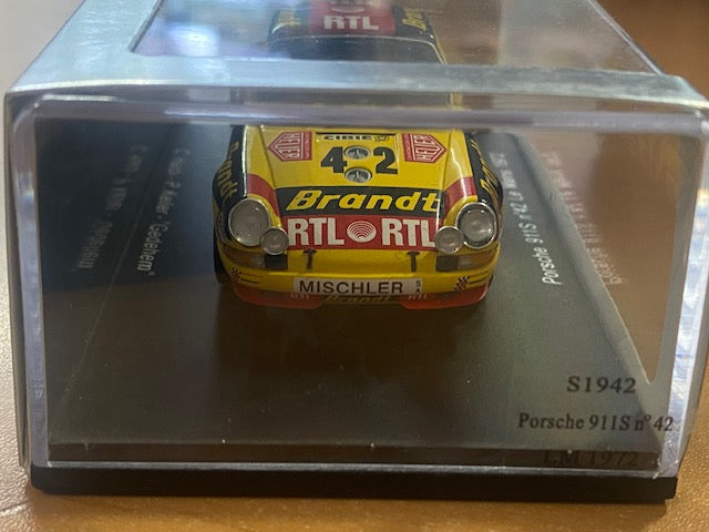 RARE Porsche 911 S #42 Le Mans 1972- Claude Haldi - Paul Keller ( Gédéhem ) Ref S1942