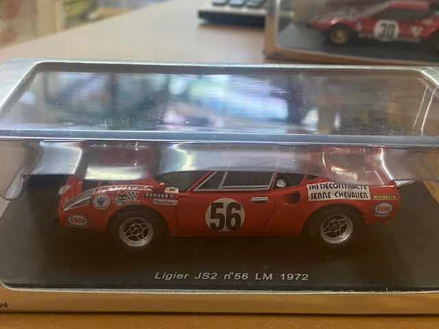 RARE Ligier JS2 #56 Le Mans 1972 - G. Laurent - J. Delalande - Y. Marché Ref S0542