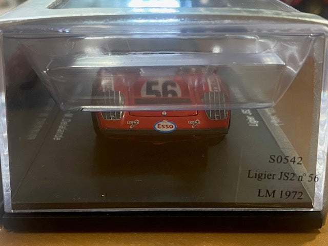 RARE Ligier JS2 #56 Le Mans 1972 - G. Laurent - J. Delalande - Y. Marché Ref S0542