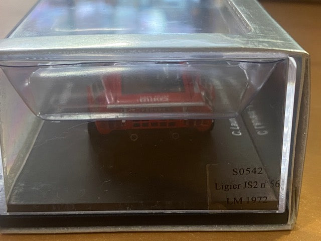 RARE Ligier JS2 #56 Le Mans 1972 - G. Laurent - J. Delalande - Y. Marché Ref S0542