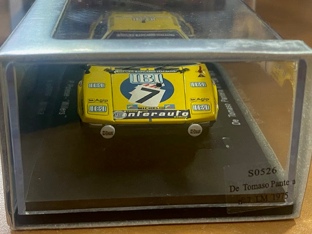 RARE De Tomaso Pantera #7 Le Mans 1975 - Pietro Polese  « Willer »Ref S0526