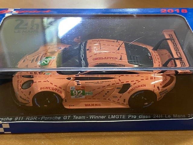 Porsche  911 RSR  #92 1er LMGTE Pro 24H Le Mans 2018 - Christensen-Estre-Vanthoor Ref S7033