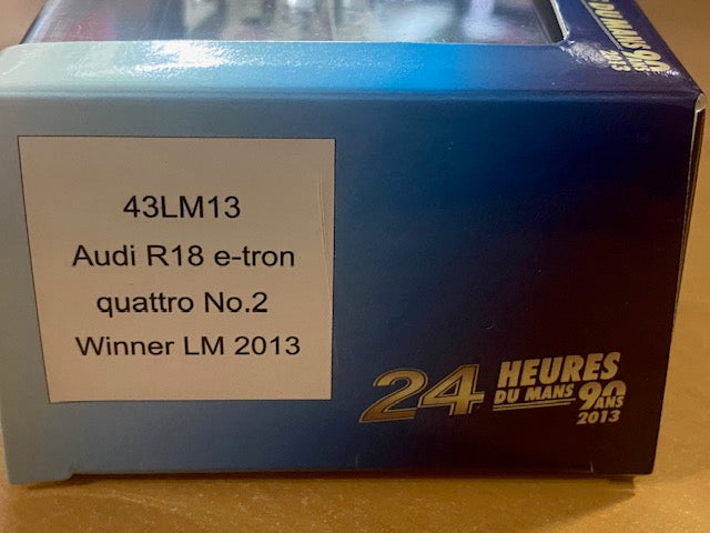 AUDI R18 e-tron quattro #2 Winner Le Mans 2013  - Loïc Duval, Tom Kristensen et Allan McNish 43LM13