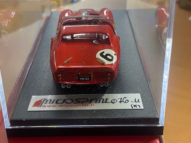RARE Ferrari 330 TRI 62 #6  Vainqueur Le Mans 1962 -  Olivier Gendebien et Phil Hill Edition Limitée 076/110