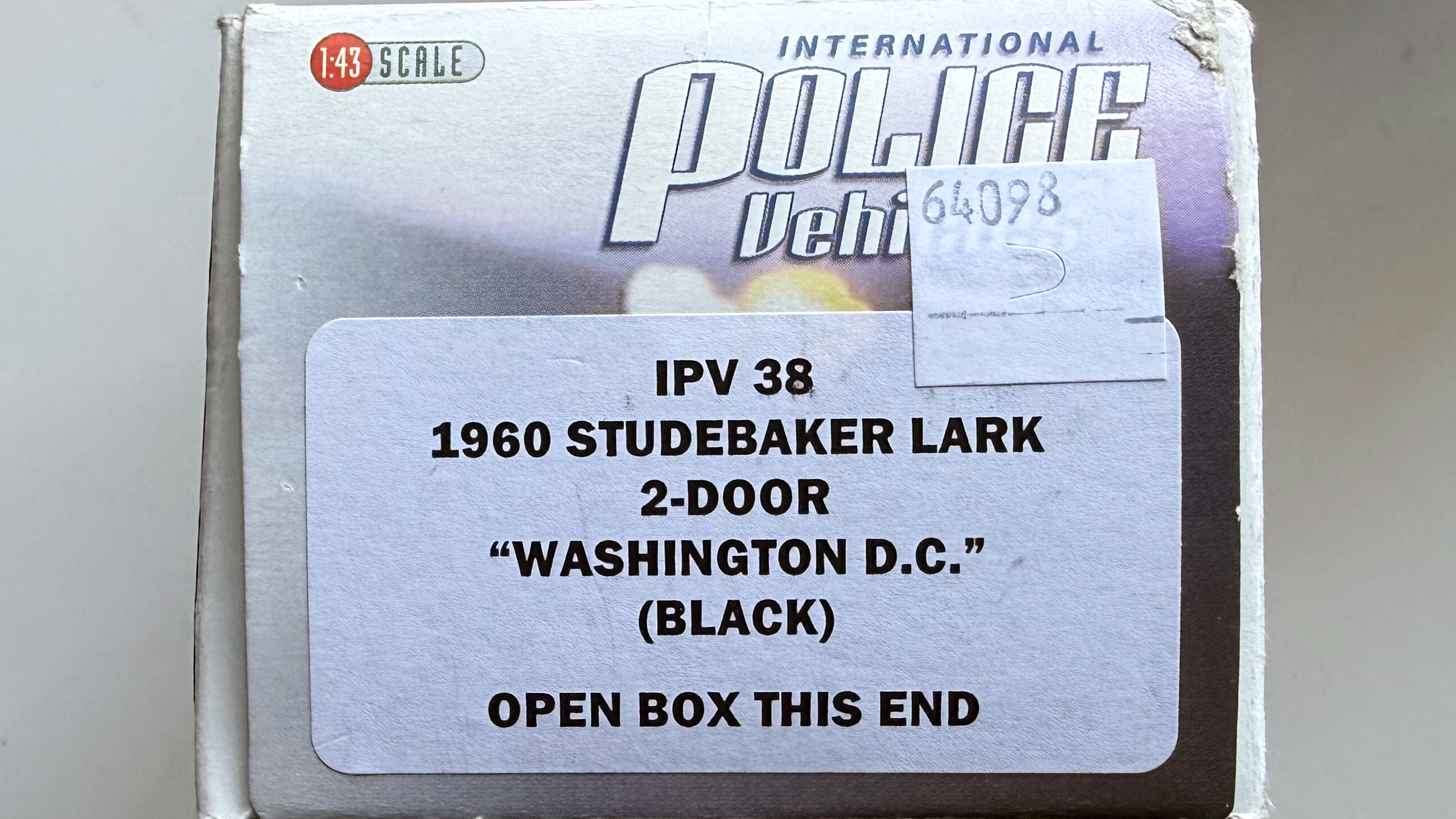 Studebaker Lark 2-portes Washinton DC 1960 Noir Ref IPV38
