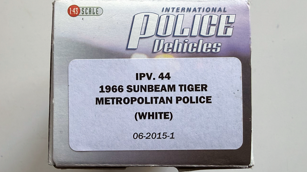 Sunbeam Tiger Metropolitan Police 1966 Blanc Ref IPV44