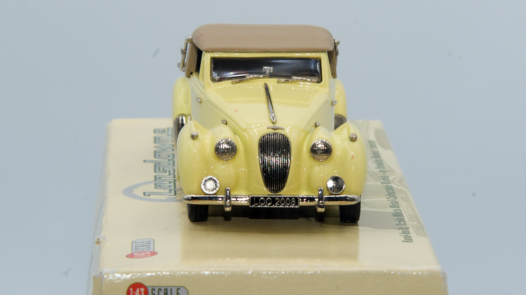 Lagonda 2.6L Drophead Coupe (L.C.C. Special 2008) 1949 Jaune/Capote Marron (Edition limitée et numérotée 59/110) Ref LDM58x