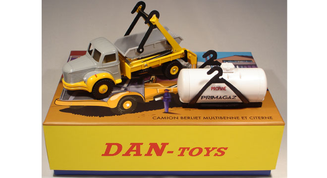 Coffret Berliet Multibenne Marrel Gris / Jaune et Citerne Primagaz
