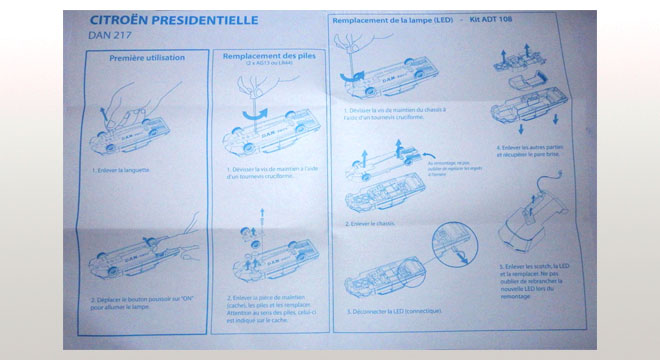 Citroën DS Présidentielle avec chauffeur, portes arrières et coffre ouvrants