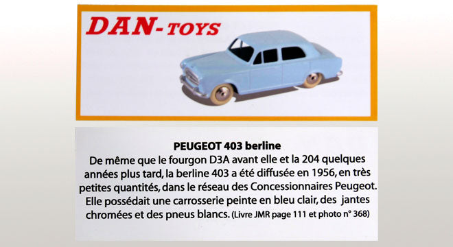 Peugeot 403 Bleu Clair