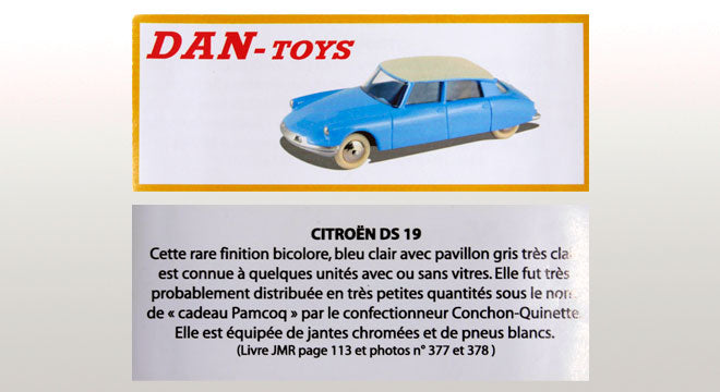 Citroën DS 19 Bleu / Toit Gris Clair