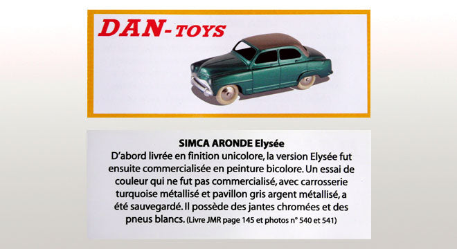 Simca Aronde Elysée Vert Métal / Toit Argent