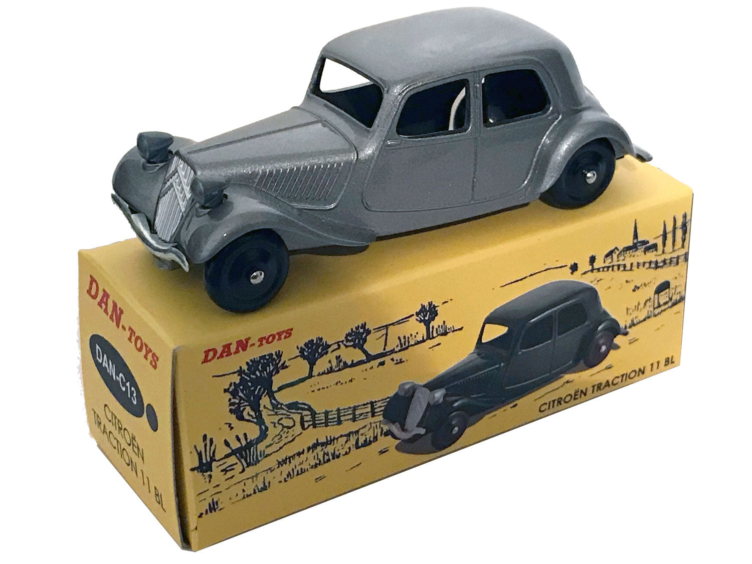 Citroên Traction 11 BL Gris Clair Métal  Roues Fer