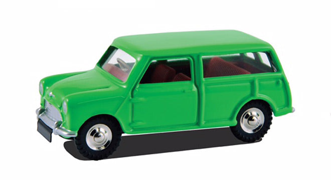 Morris Mini Traveller Vert Fluo