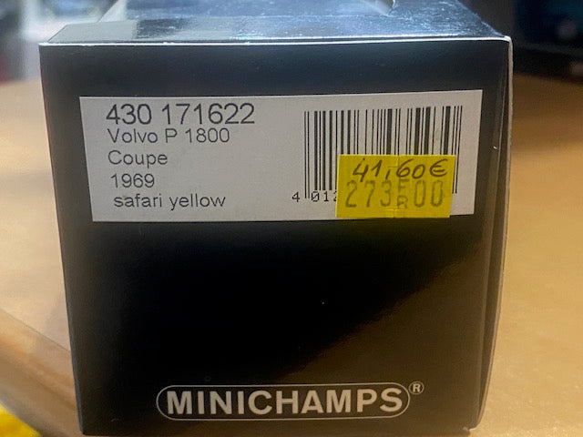 Volvo P1800E Jaune Safari ( un seul exemplaire neuf en boite d'origine )