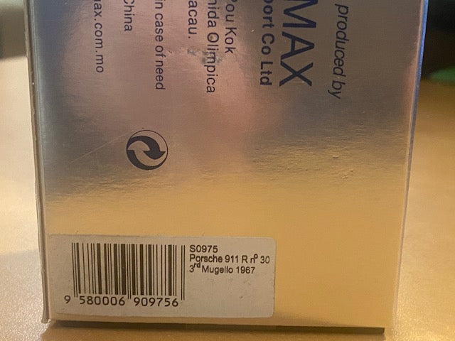 Porsche 911R #30 3ème Mugello 1967  V.Elford.G. van Lennep Ref S0975 11 Mars 2026