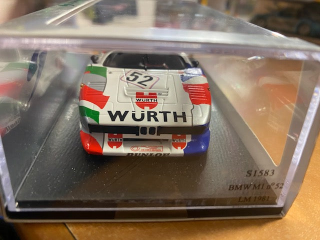 BMW M1 Gr.5 Würth #52 Le Mans 1981 D.Quester / M.Surer / D.Deacon Ref S 1583 -11 Mars 2026