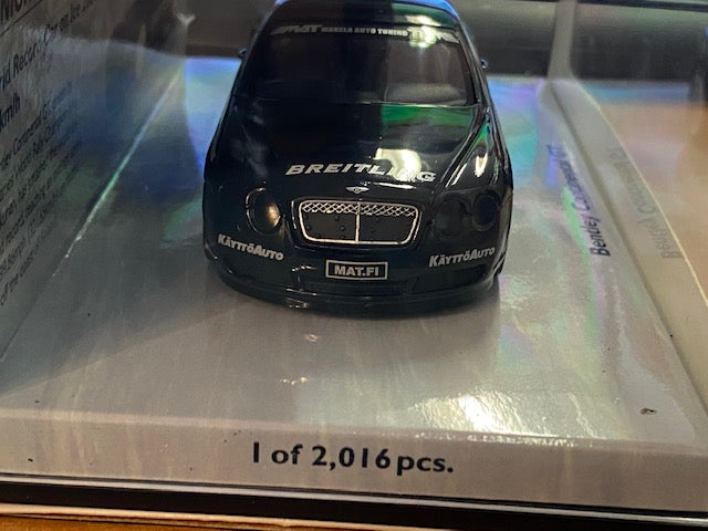 BENTLEY - CONTINENTAL GT WORLD RECORD CAR ON ICE (SU GIACCIO) 2007 321km/h  (un seul exemplaire neuf en boite d'origine )