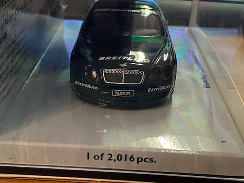 BENTLEY - CONTINENTAL GT WORLD RECORD CAR ON ICE (SU GIACCIO) 2007 321km/h  (un seul exemplaire neuf en boite d'origine )