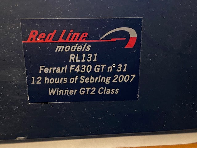 Ferrari F430 GT #31 12h Sebring 2007 M. Petersen - T. Bergmeister - T. Enge - M. Gidley
