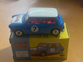 Morris Mini Cooper Competition #7 Bleu / Toit et Capot Blanc